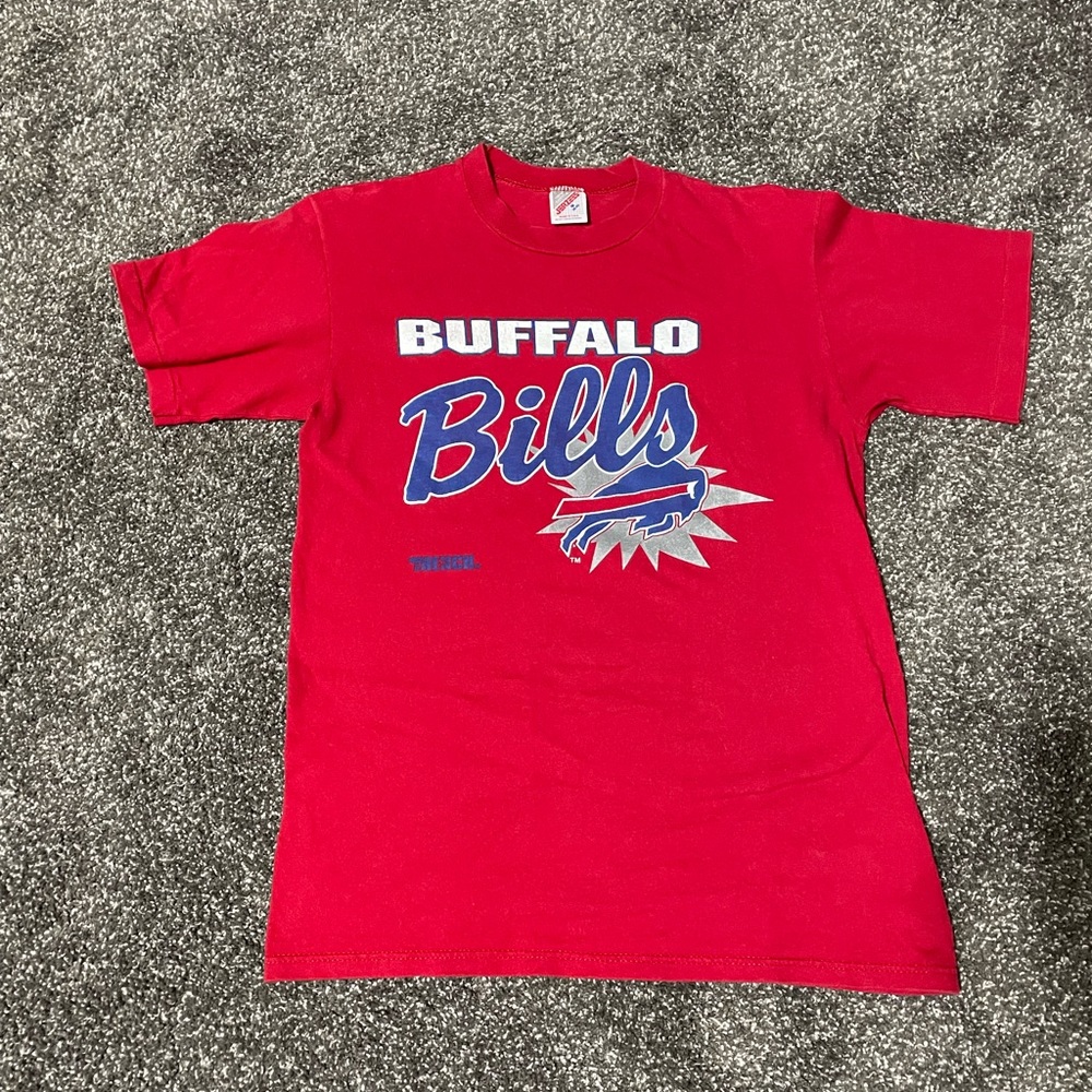 Vintage Buffalo Bills T-Shirt by Trench from the early 1990s.